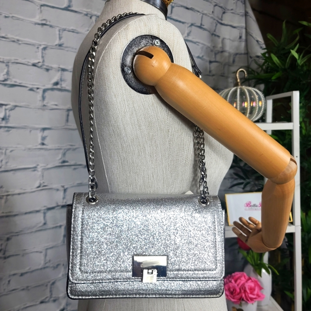 Stradivarius Silver Crossbody Bag